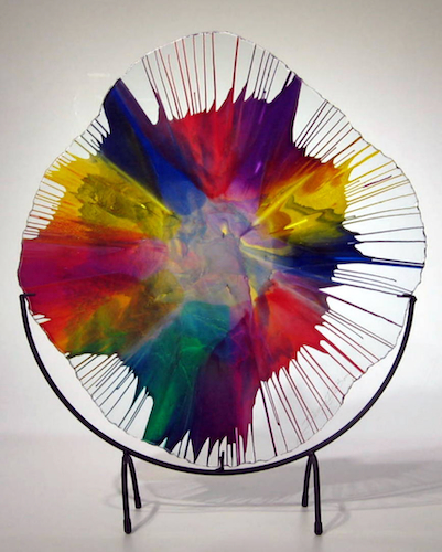 DD-231102 Energy Web Bold Multi-Color $395 at Hunter Wolff Gallery
